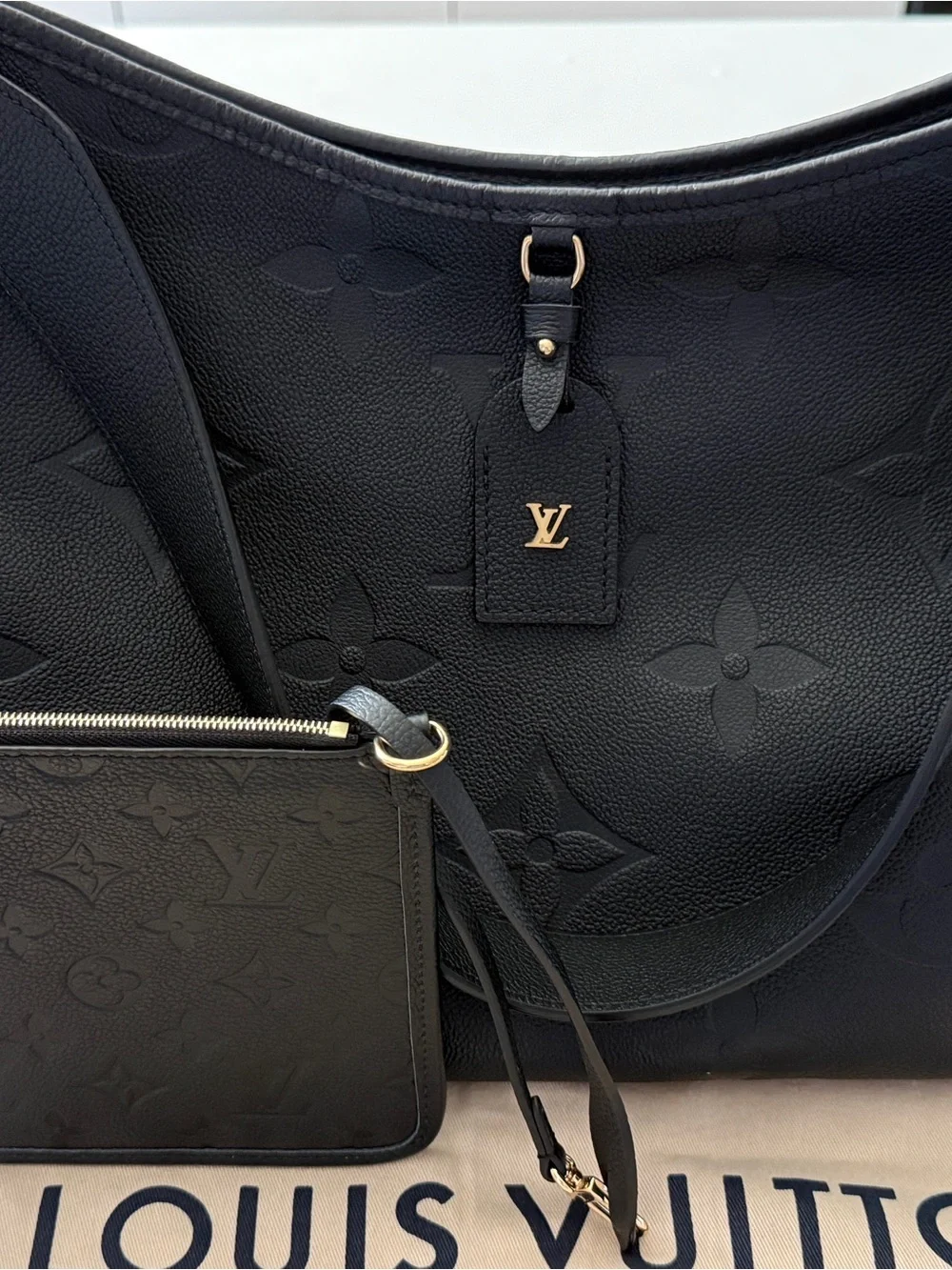 Louis Vuitton Black Carryall MM